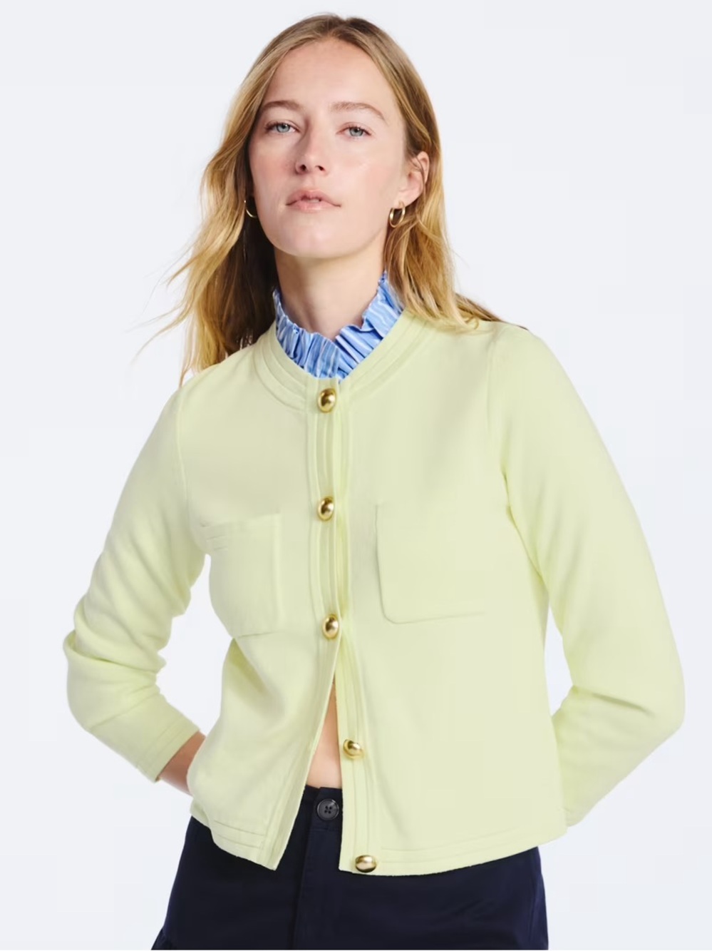 NWT s free assembly yellow cardigan